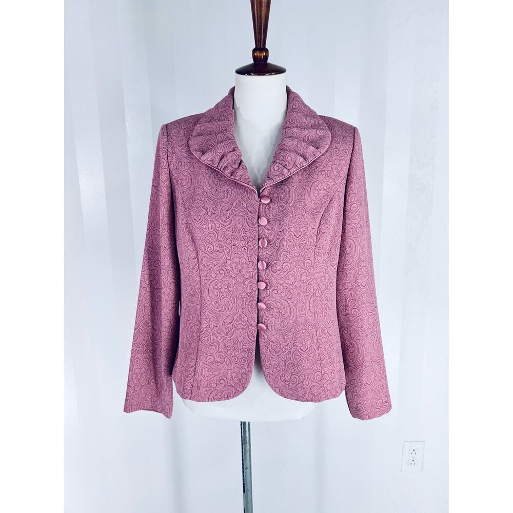 DORBY Women’s Mauve Paisley Jacket Sz 10